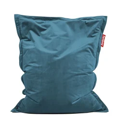 Pouf Original Slim Velvet Tissu Bleu / Velours Recycle - 155 X 120 Cm - Fatboy