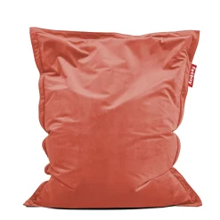 Pouf Original Slim Velvet Tissu Rose Marron / Velours Recycle - 155 X 120 Cm - Fatboy