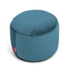Pouf Point Velvet Tissu Bleu / Velours Recycle - O 50 Cm - Fatboy