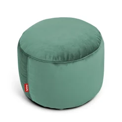 Pouf Point Velvet Tissu Vert / Velours Recycle - O 50 Cm - Fatboy