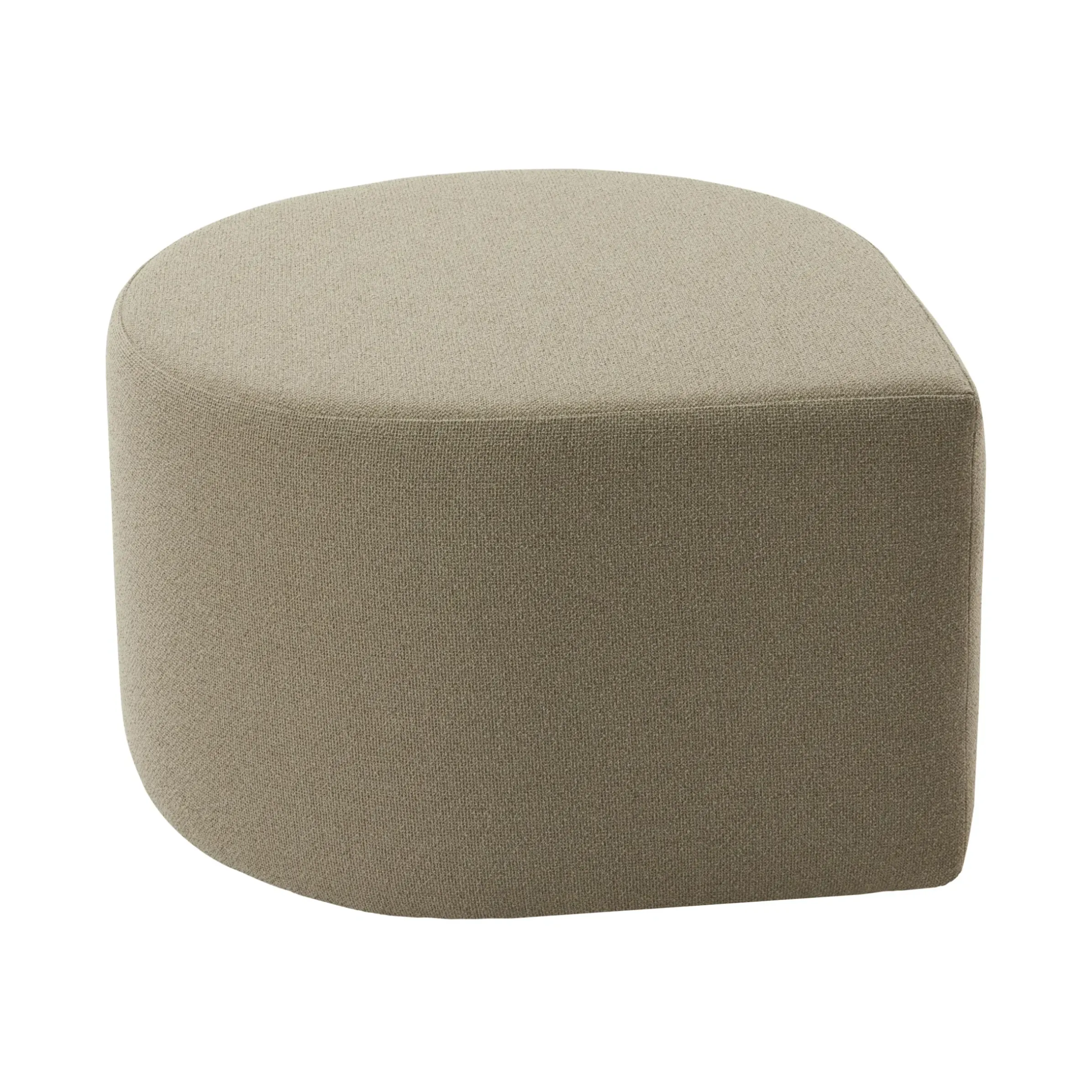 Pouf Stilla Tissu Beige / Polyester Recycle - Aytm
