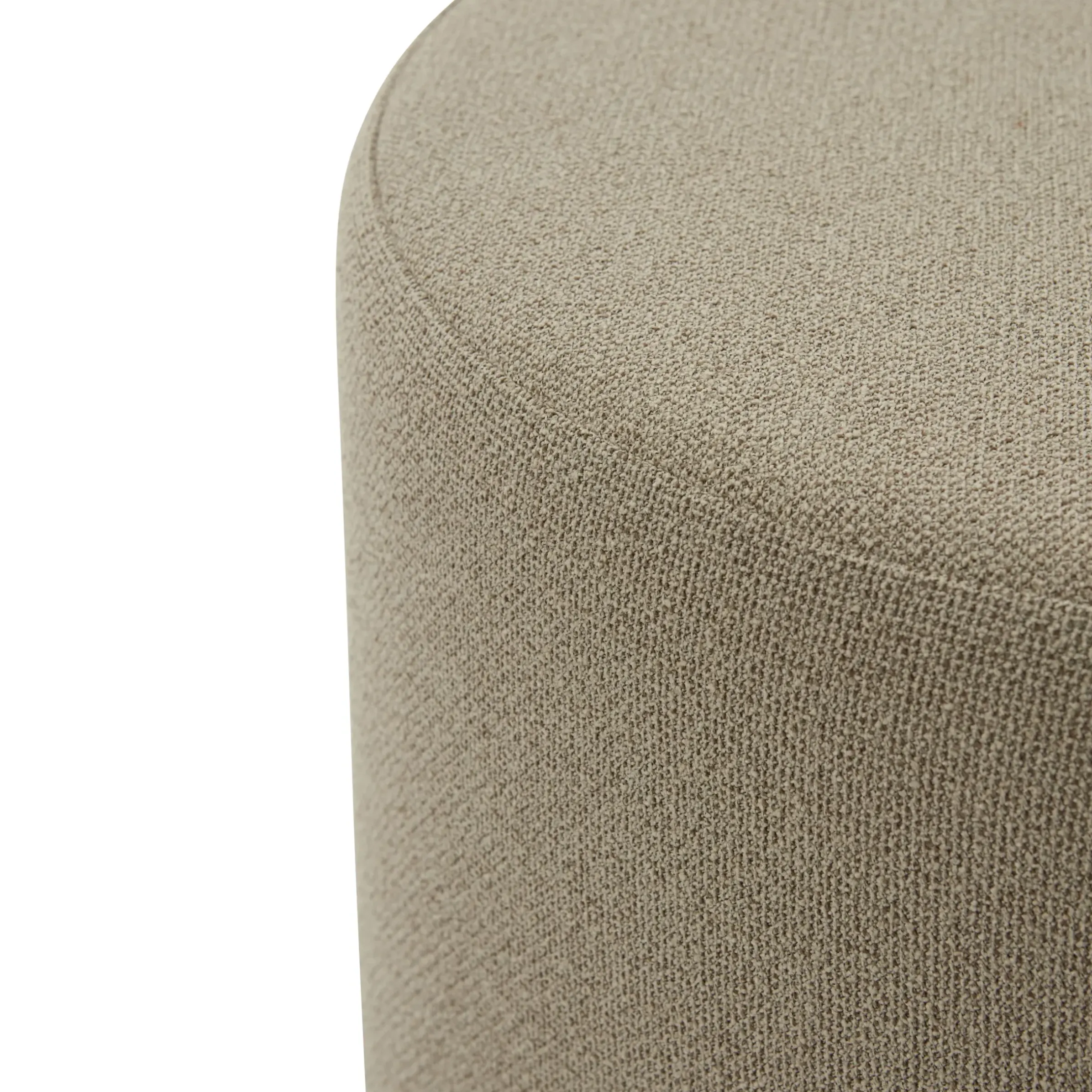 Pouf Stilla Tissu Beige / Polyester Recycle - Aytm