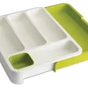 Range-Couverts Drawerstore Plastique Vert / Extensible - Joseph Joseph