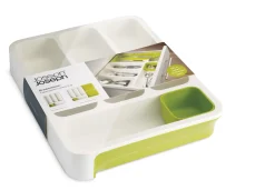 Range-Couverts Drawerstore Plastique Vert / Extensible - Joseph Joseph