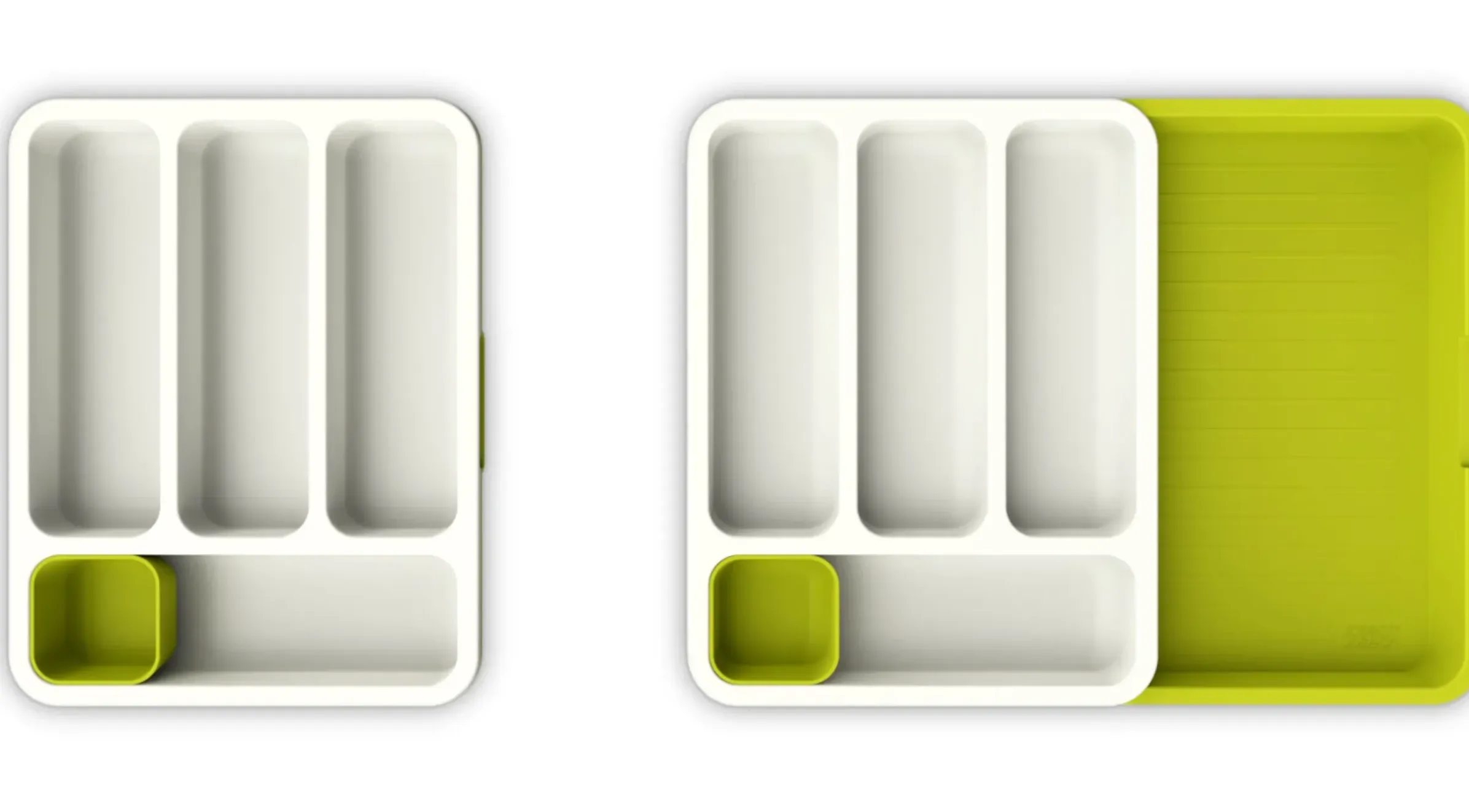 Range-Couverts Drawerstore Plastique Vert / Extensible - Joseph Joseph