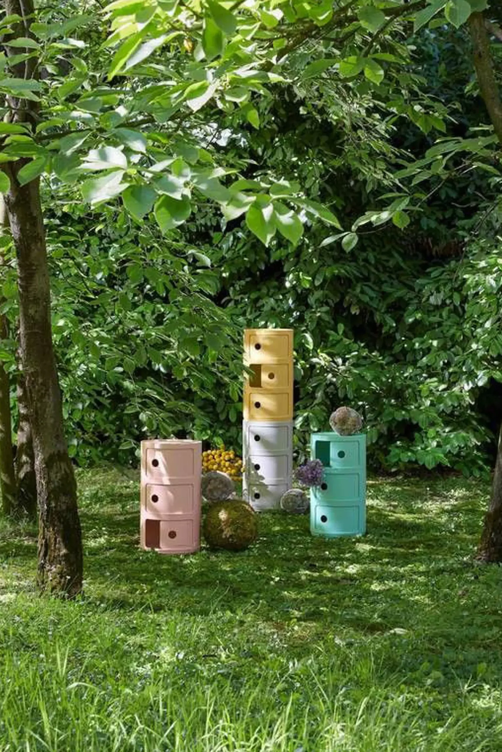 Rangement Componibili Bio Plastique/ 3 Tiroirs - Materiau Naturel & Biodegradable - Kartell