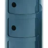 Rangement Componibili Plastique Bleu / 3 Tiroirs - H 58 Cm - Kartell