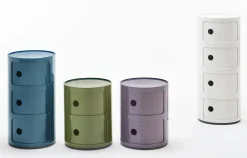 Rangement Componibili Plastique Bleu / 3 Tiroirs - H 58 Cm - Kartell