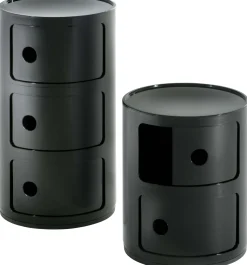 Rangement Componibili Plastique Gris/ 2 Tiroirs - H 40 Cm - Kartell