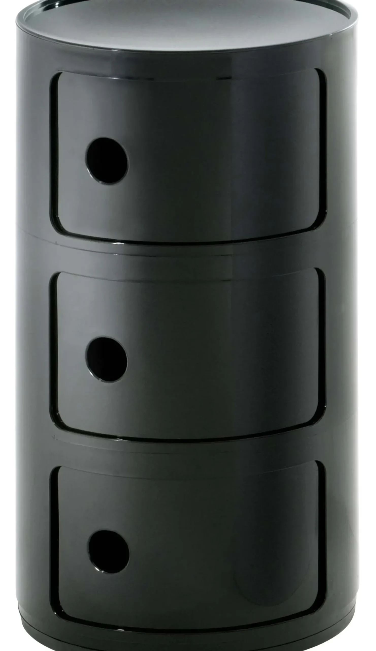 Rangement Componibili Plastique Noir / 3 Tiroirs - H 58 Cm - Kartell