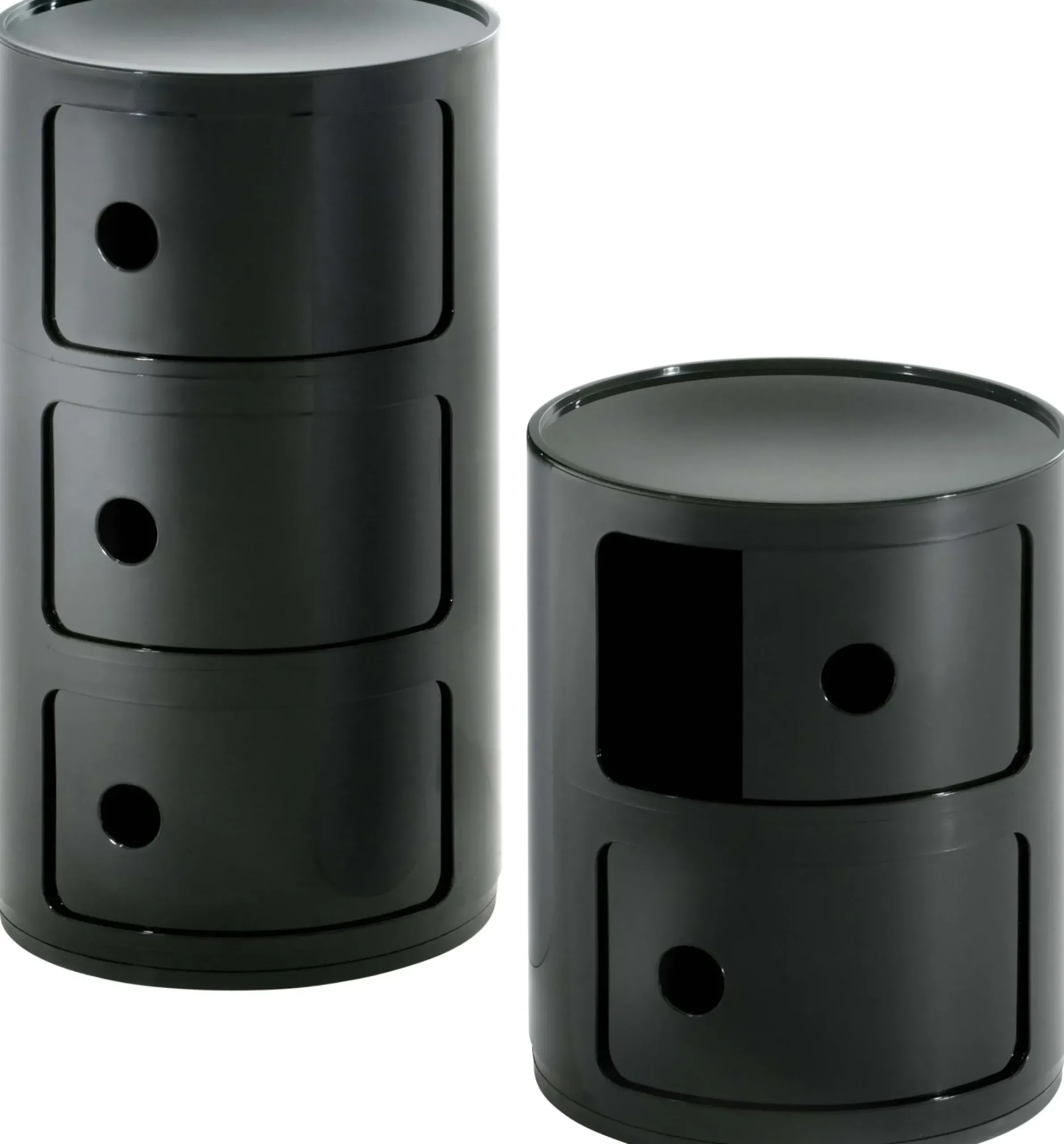 Rangement Componibili Plastique Noir / 3 Tiroirs - H 58 Cm - Kartell
