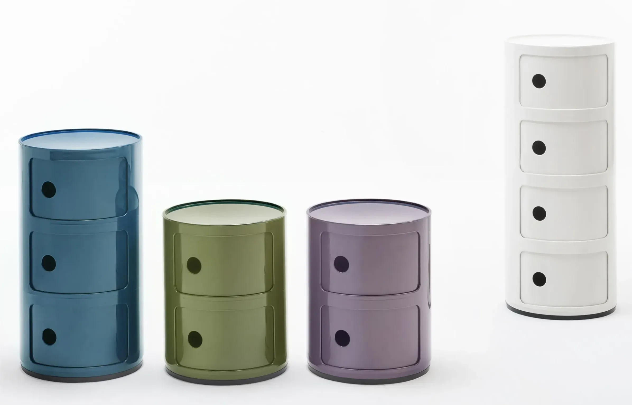 Rangement Componibili Plastique/ 4 Tiroirs - H 77 Cm - Kartell
