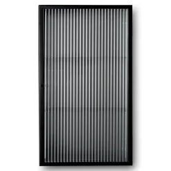 Rangement Mural Haze Metal Verre Noir / L 35 X H 60 Cm - Verre Cannele - Ferm Living