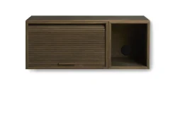 Rangement Mural Hifive Slim Bois Naturel / Meuble Tv - L 75 X H 30 Cm - Northern