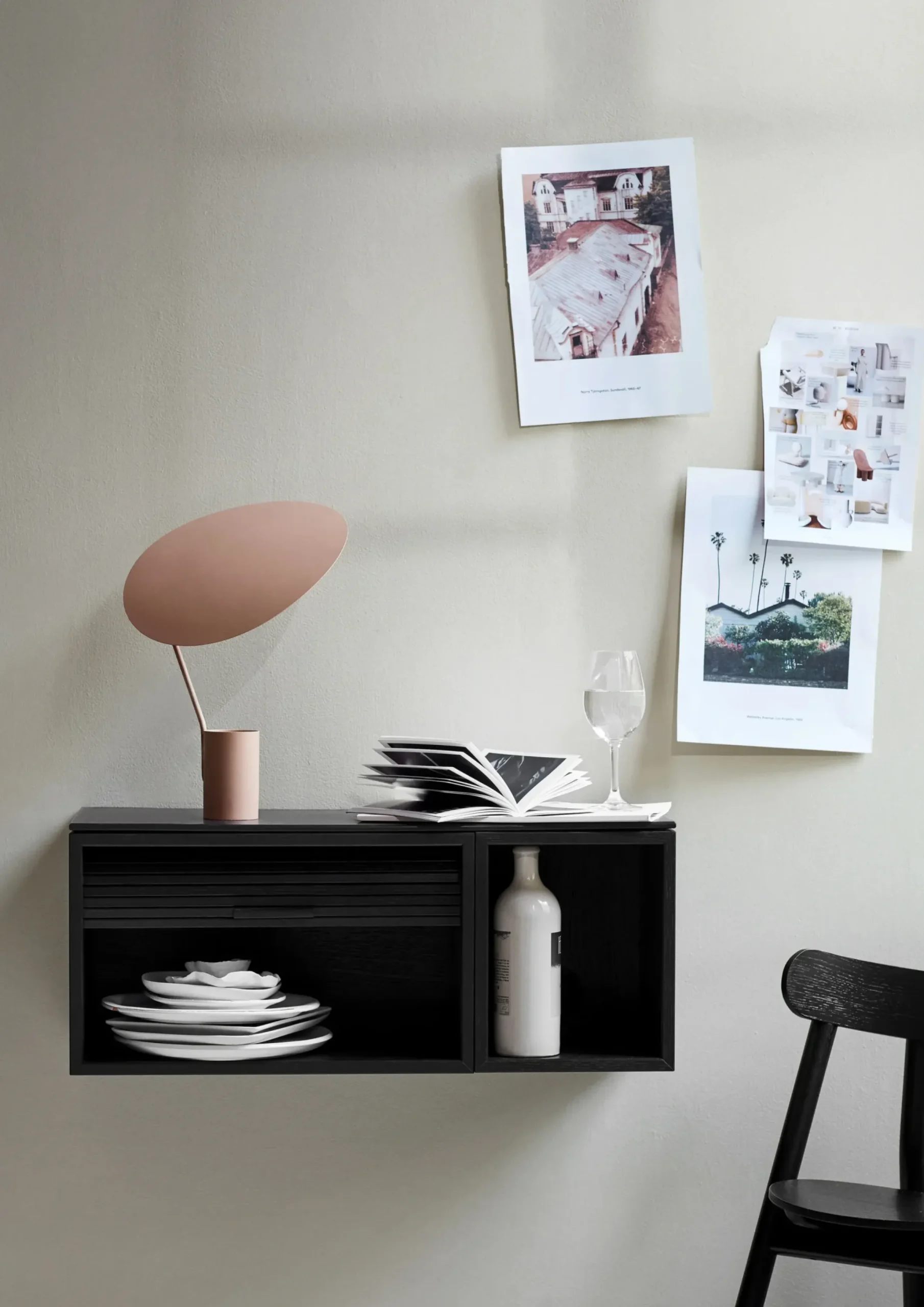Rangement Mural Hifive Slim Bois Naturel / Meuble Tv - L 100 X H 30 Cm - Northern