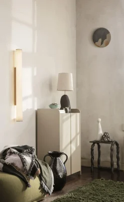 Rangement Sill Bois Beige / L 70 X H 110 Cm - Mdf Rainure - Ferm Living