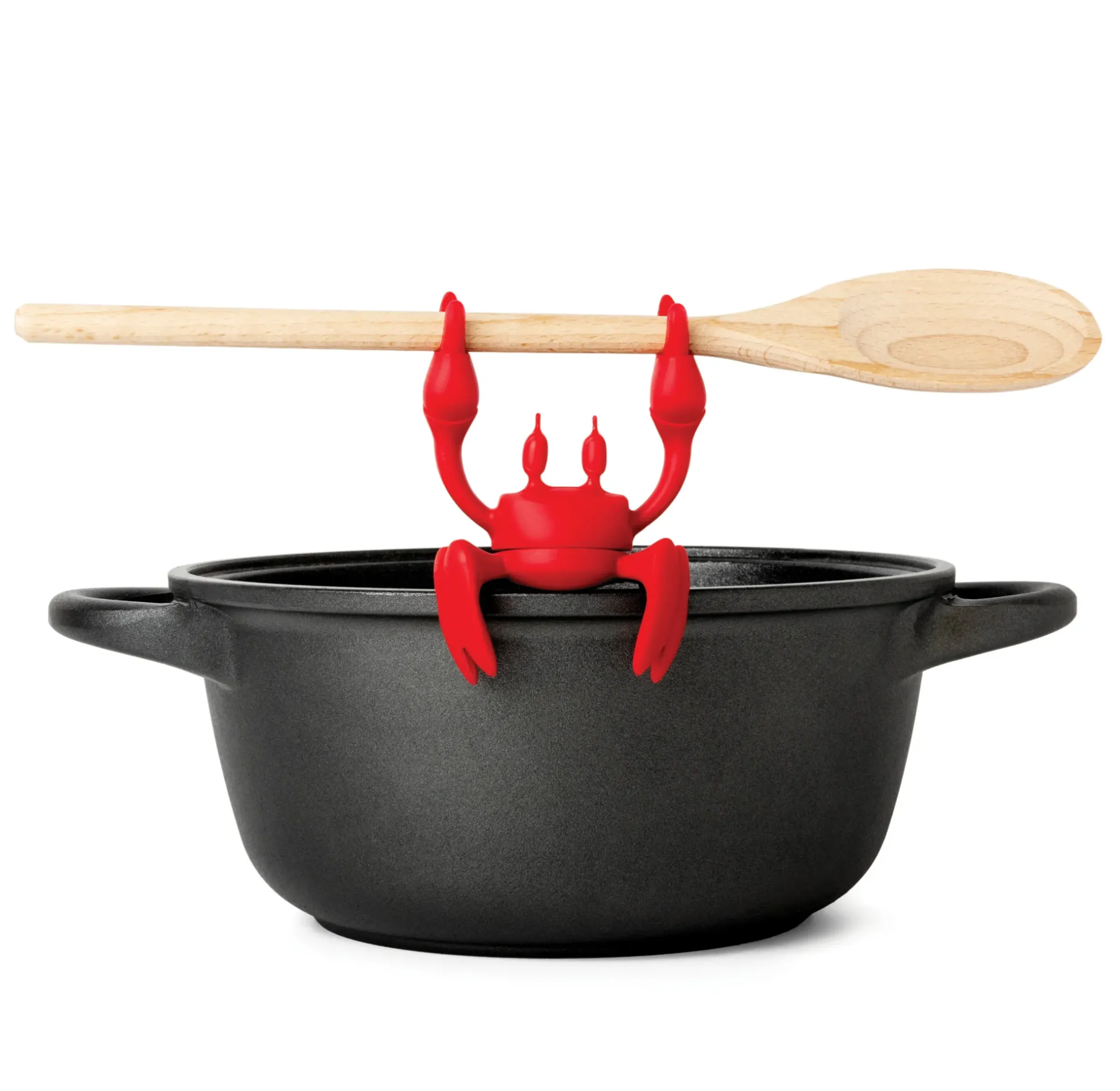 Repose-Cuillere Red Le Crabe Plastique/ Echappe-Vapeur - Pa Design