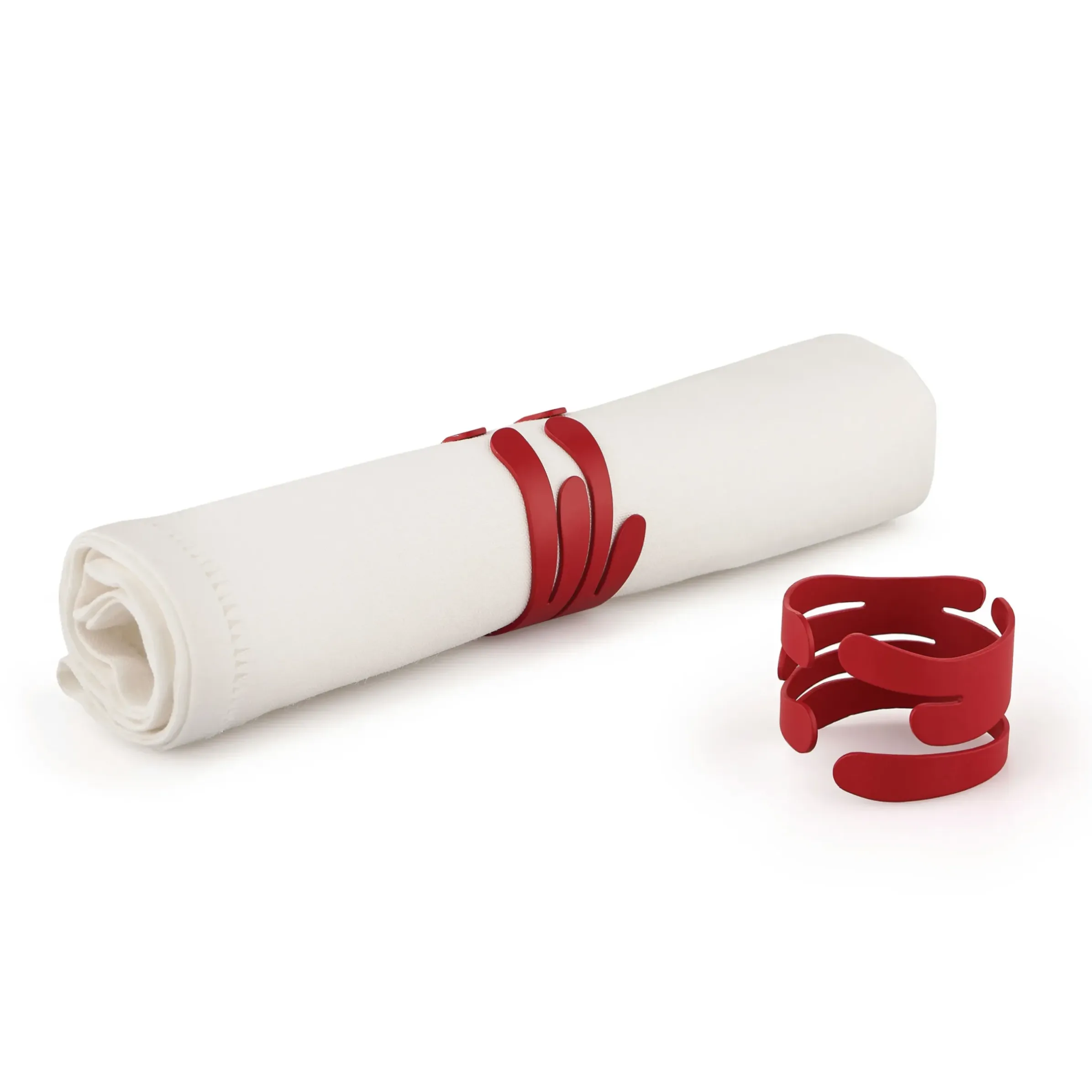 Rond De Serviette Barkring Metal/ Set De 2 - Acier - Alessi