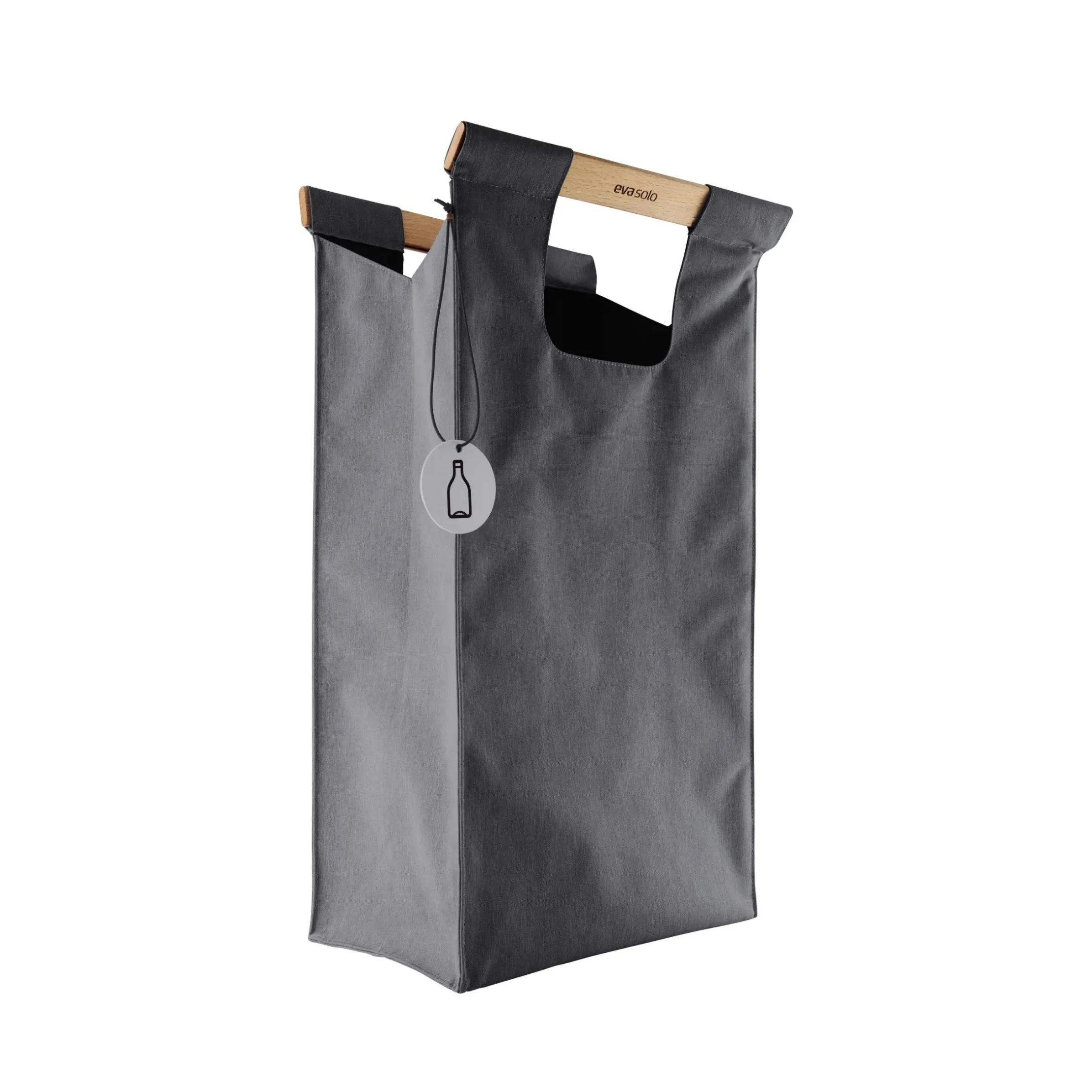 Sac De Tri De Dechets Tissu Gris / 28 L - Nylon & Bois - Eva Solo