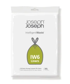 Sac Poubelle Iw6 Plastique / - Lot De 20 - Avec Liens - Joseph Joseph