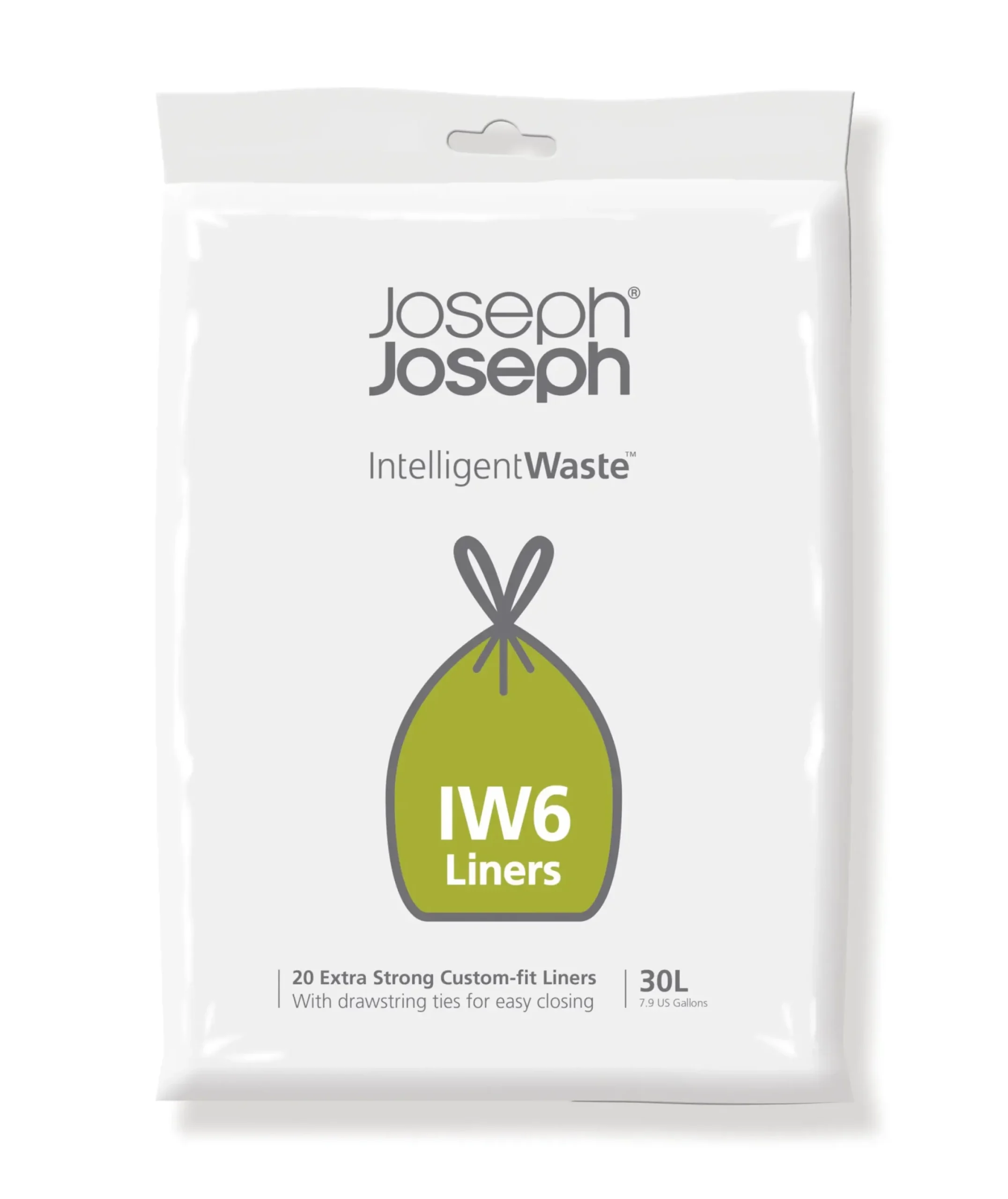 Sac Poubelle Iw6 Plastique / - Lot De 20 - Avec Liens - Joseph Joseph
