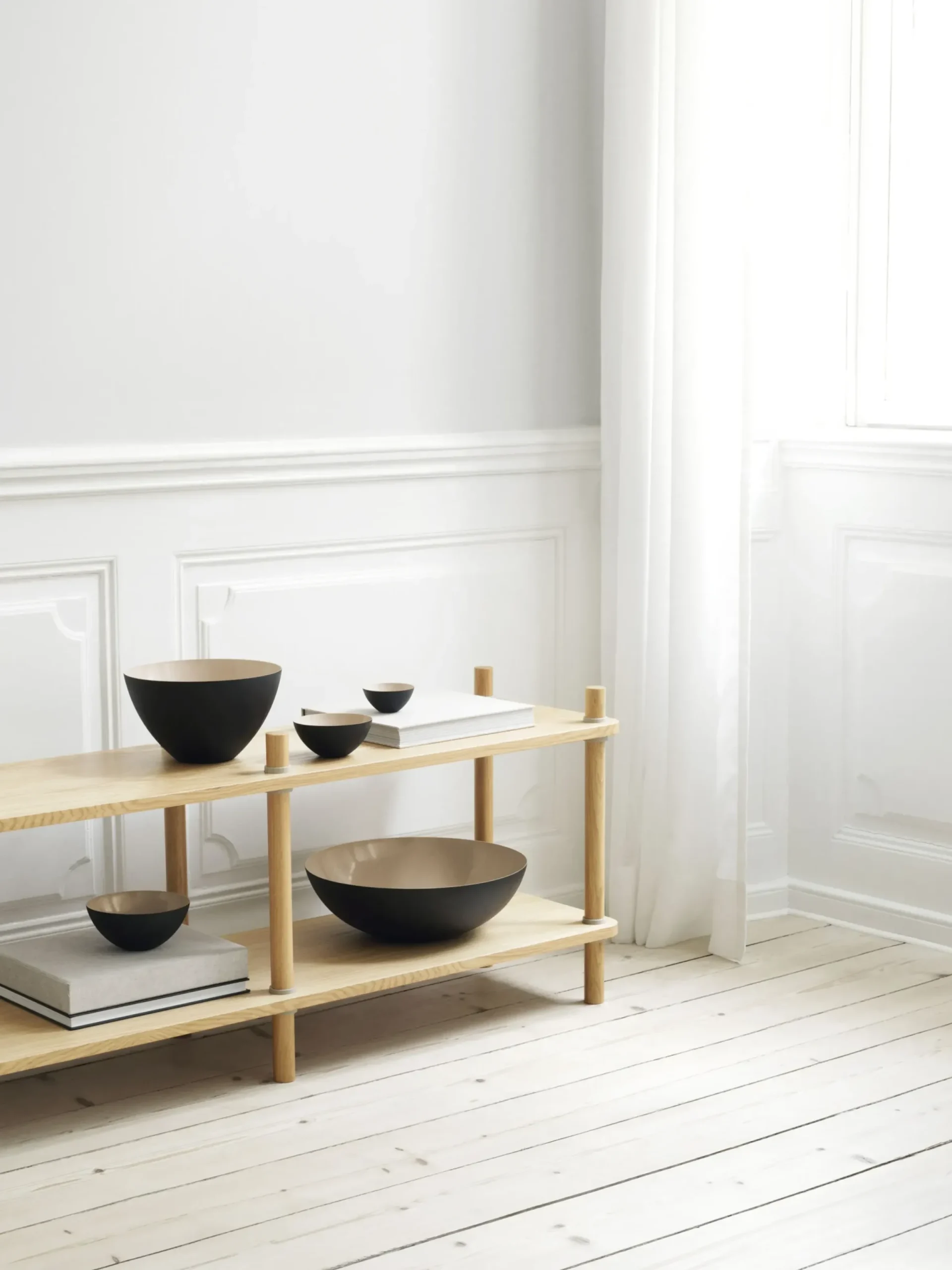 Saladier Krenit Metal Beige / O 25 X H 14 Cm - Acier - Normann Copenhagen