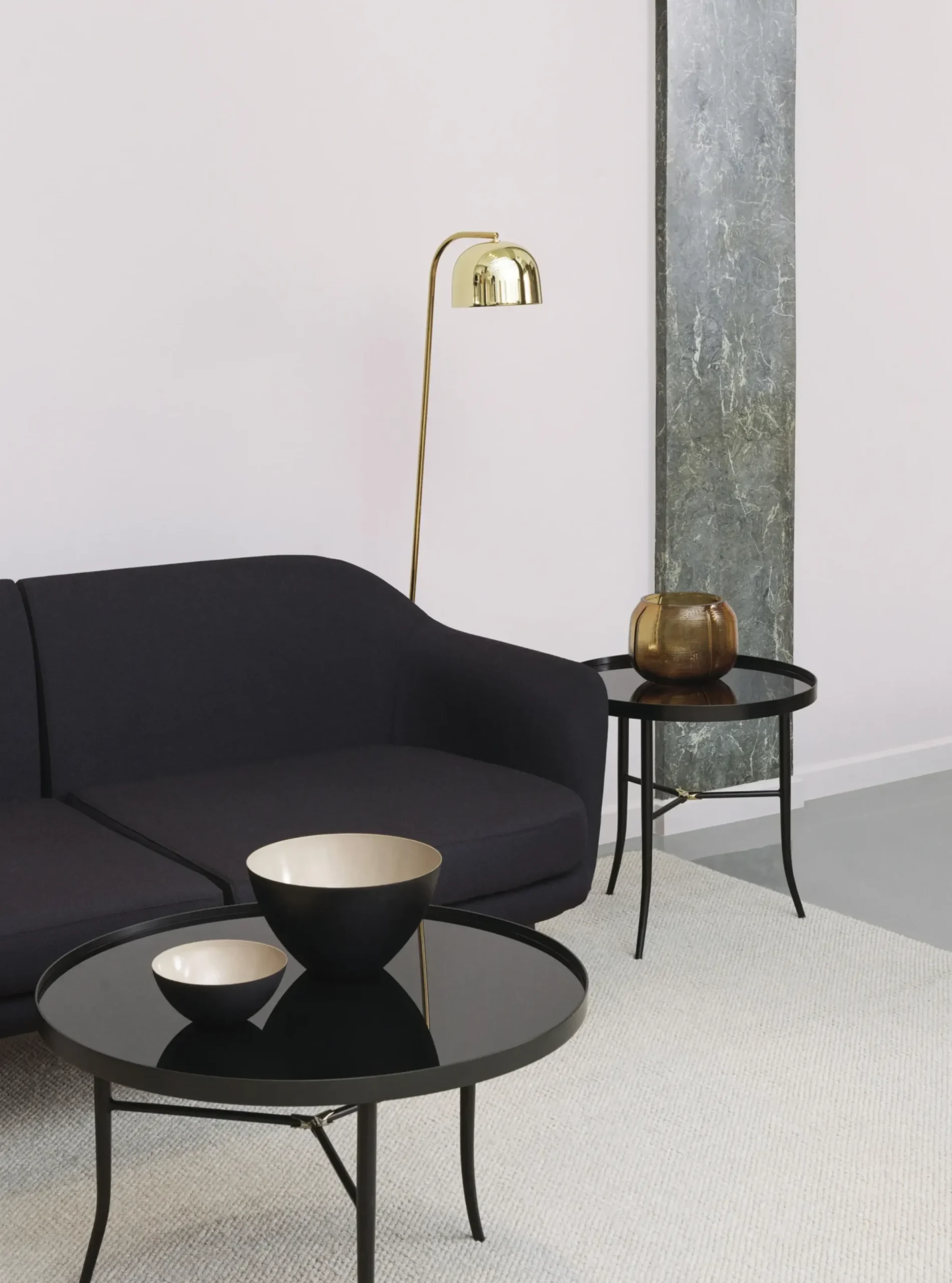 Saladier Krenit Metal Beige / O 25 X H 14 Cm - Acier - Normann Copenhagen