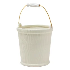 Seau A Champagne Wood Ware Ceramique/ Vase - O 28 X H 31 Cm / Porcelaine Striee Effet Bois - Seletti