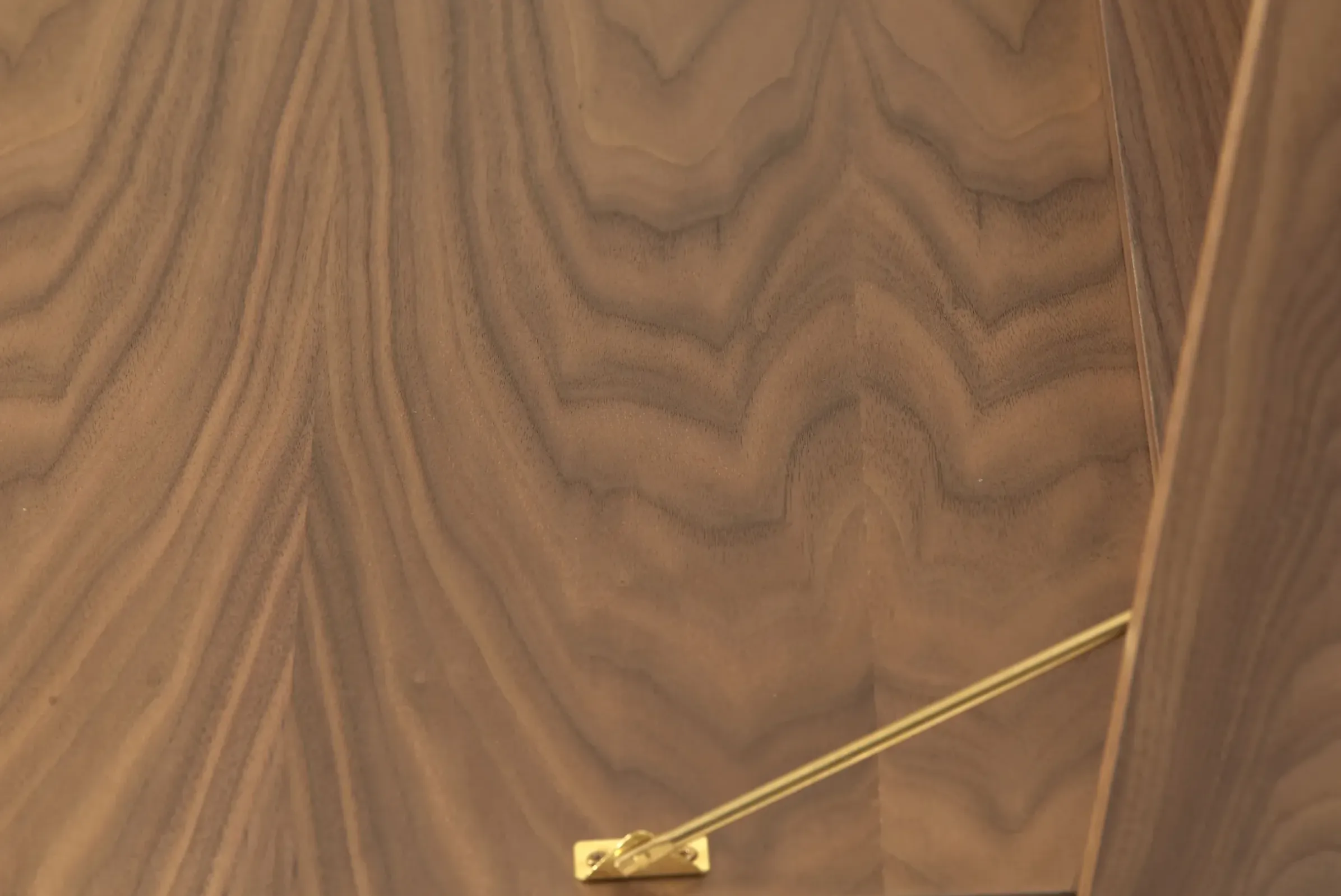 Secretaire Mural Gaston Bleu Or Bois Naturel / L 80 X H 72 Cm - Noyer - Harto