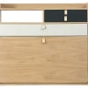 Secretaire Mural Gaston Gris Bois Naturel / L 80 X H 72 Cm - Chene - Harto
