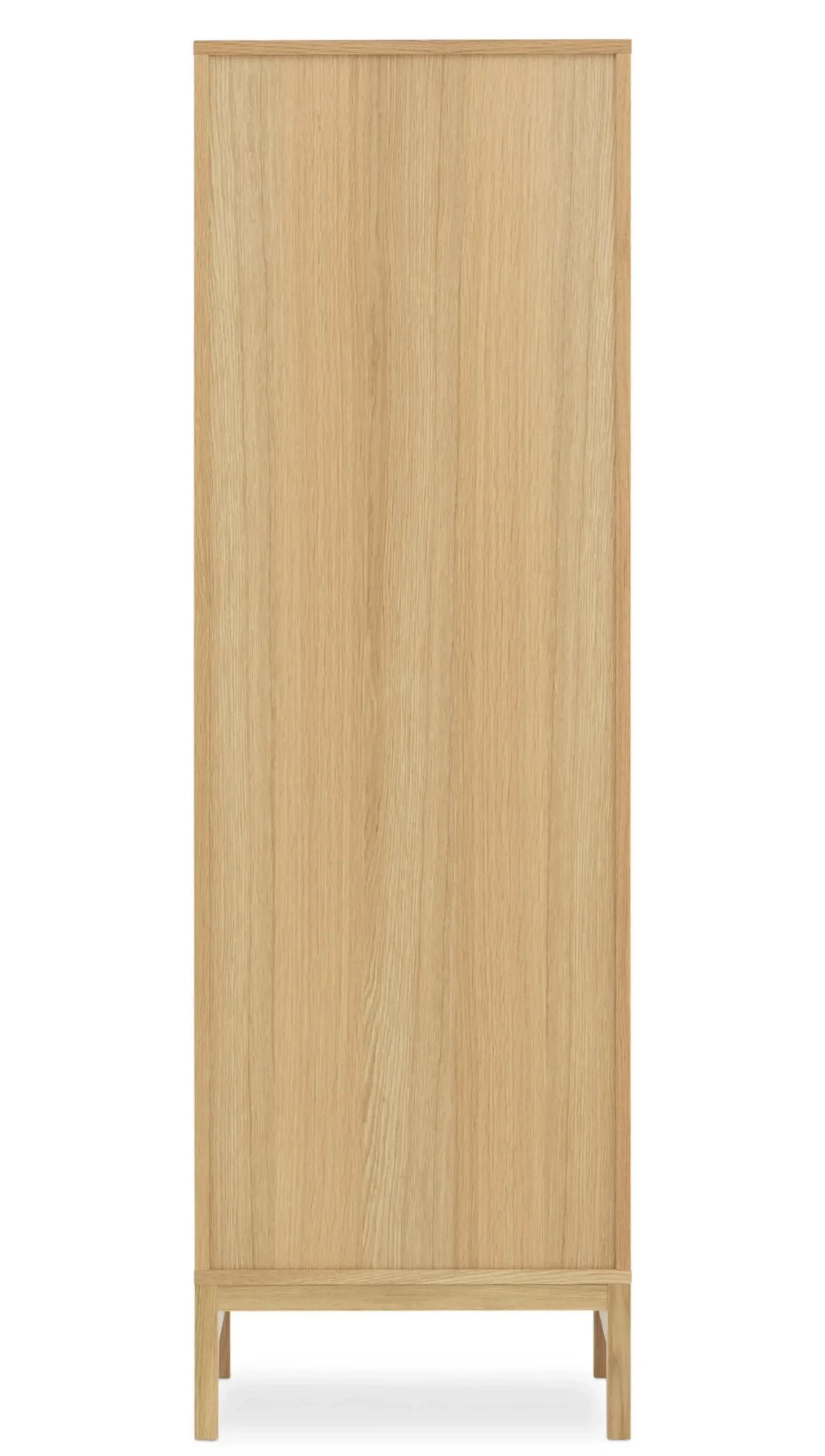 Semainier Jalousi Haut Plastique Bleu Bois Naturel / H 180 Cm - Rideau Plastique - Normann Copenhagen