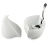 Service A Mozzarella Nunziatella Plastique Blanc / Recipient Fraicheur + Louche Percee - Alessi