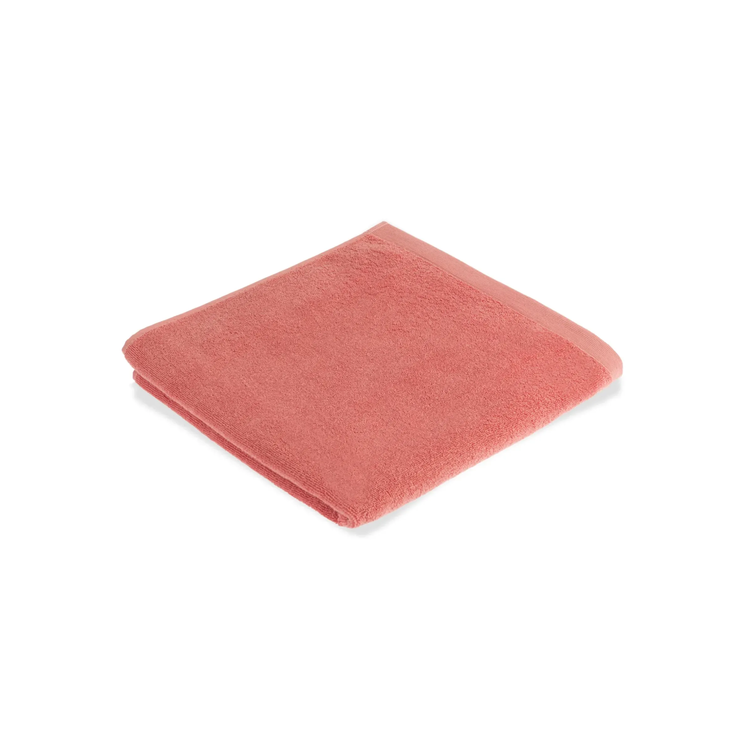 Serviette De Douche Bouclette Tissu Orange / 70 X 140 Cm - Coton Bio - Au Printemps Paris