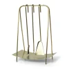 Serviteur De Cheminee Port Or Metal / 3 Outils Avec Support - Ferm Living