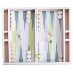 Set De Backgammon Milano Bois / Coffret Laque - Jonathan Adler