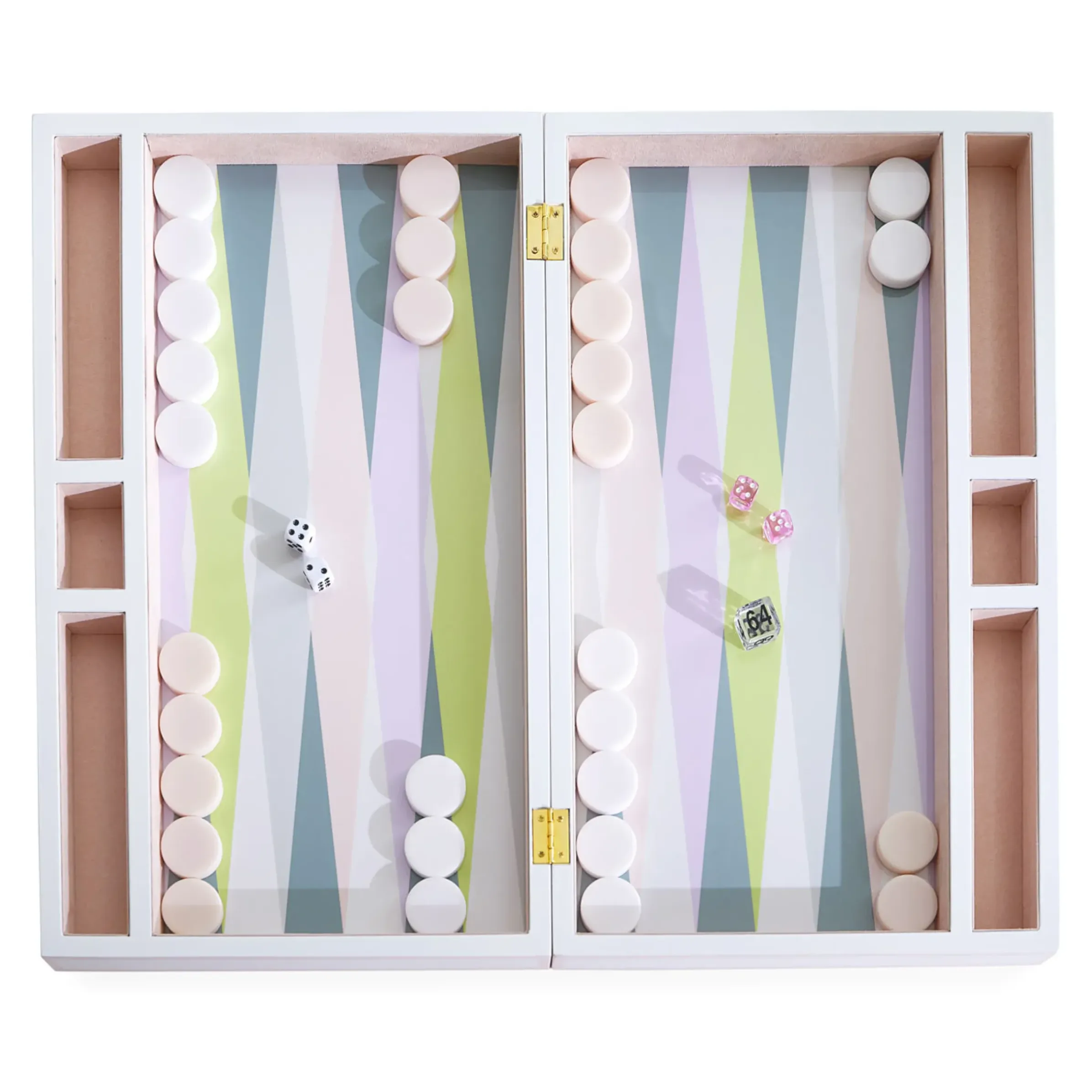 Set De Backgammon Milano Bois / Coffret Laque - Jonathan Adler