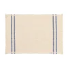 Set De Table Savor Tissu Blanc Bleu / Coton Organique - 50 X 38 Cm - Ferm Living