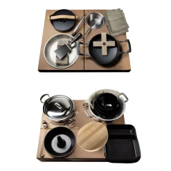 Set Ustensiles De Cuisine La Malle Bois / 28 Pieces Pour Coupe, Cuisson & Contenants - Edition Limitee & Numerotee - Malle W. Trousseau