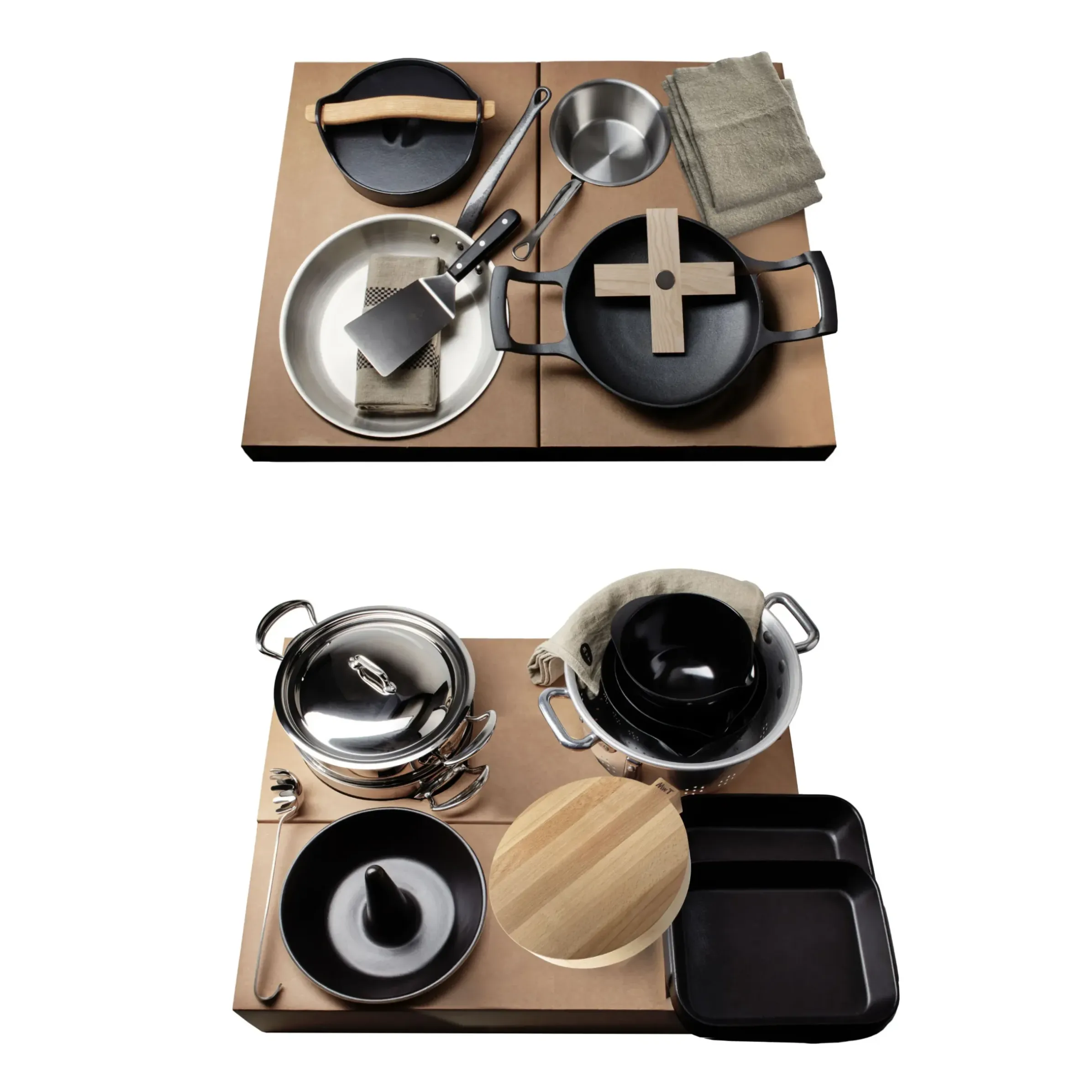 Set Ustensiles De Cuisine La Malle Bois / 28 Pieces Pour Coupe, Cuisson & Contenants - Edition Limitee & Numerotee - Malle W. Trousseau
