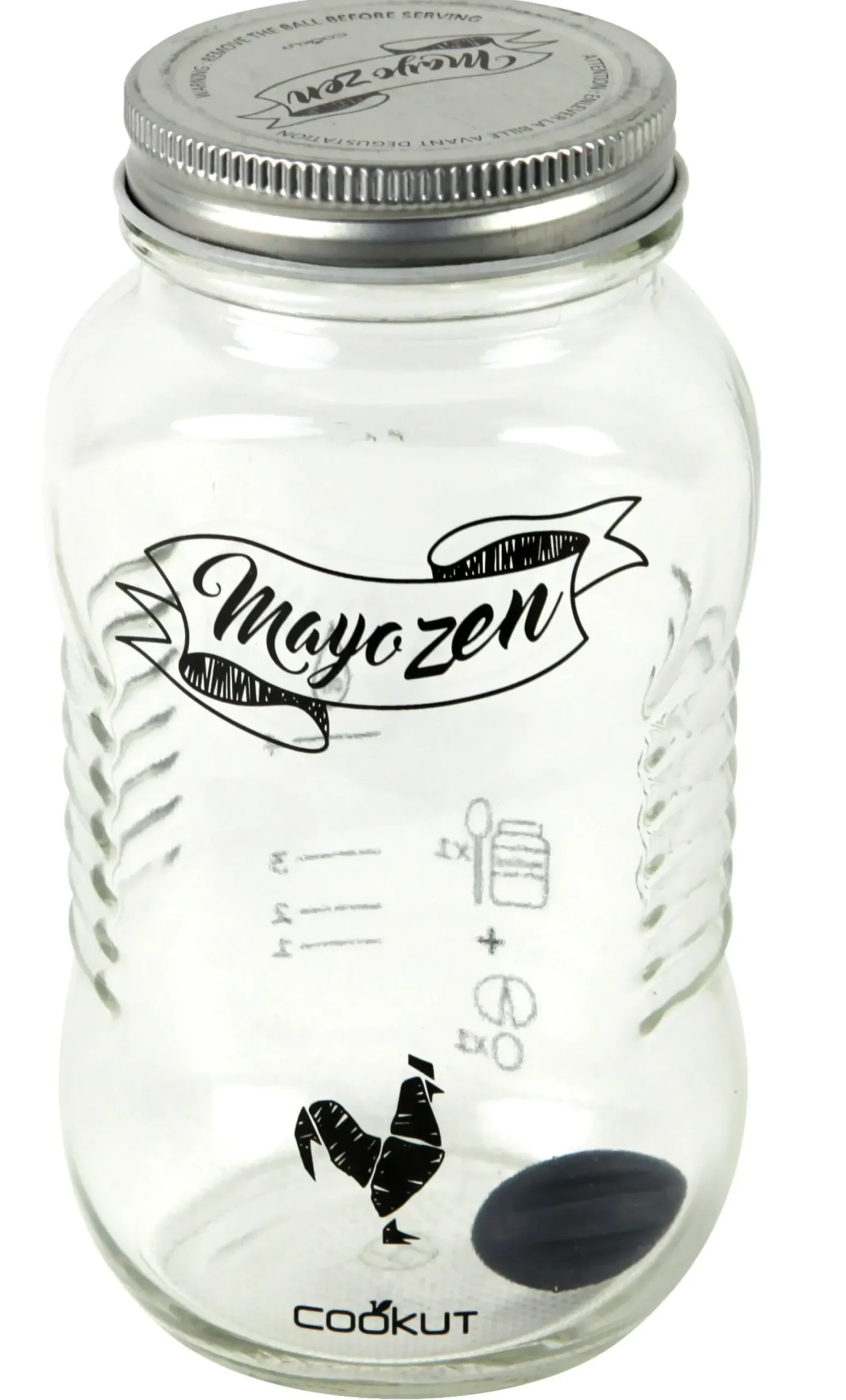 Shaker Mayozen Verre Transparent / Pour Mayonnaise Maison - Cookut