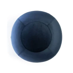 Siege Ergonomique Ballon Velvet Regular Tissu Bleu / Velours - O 55 Cm - Bloon Paris