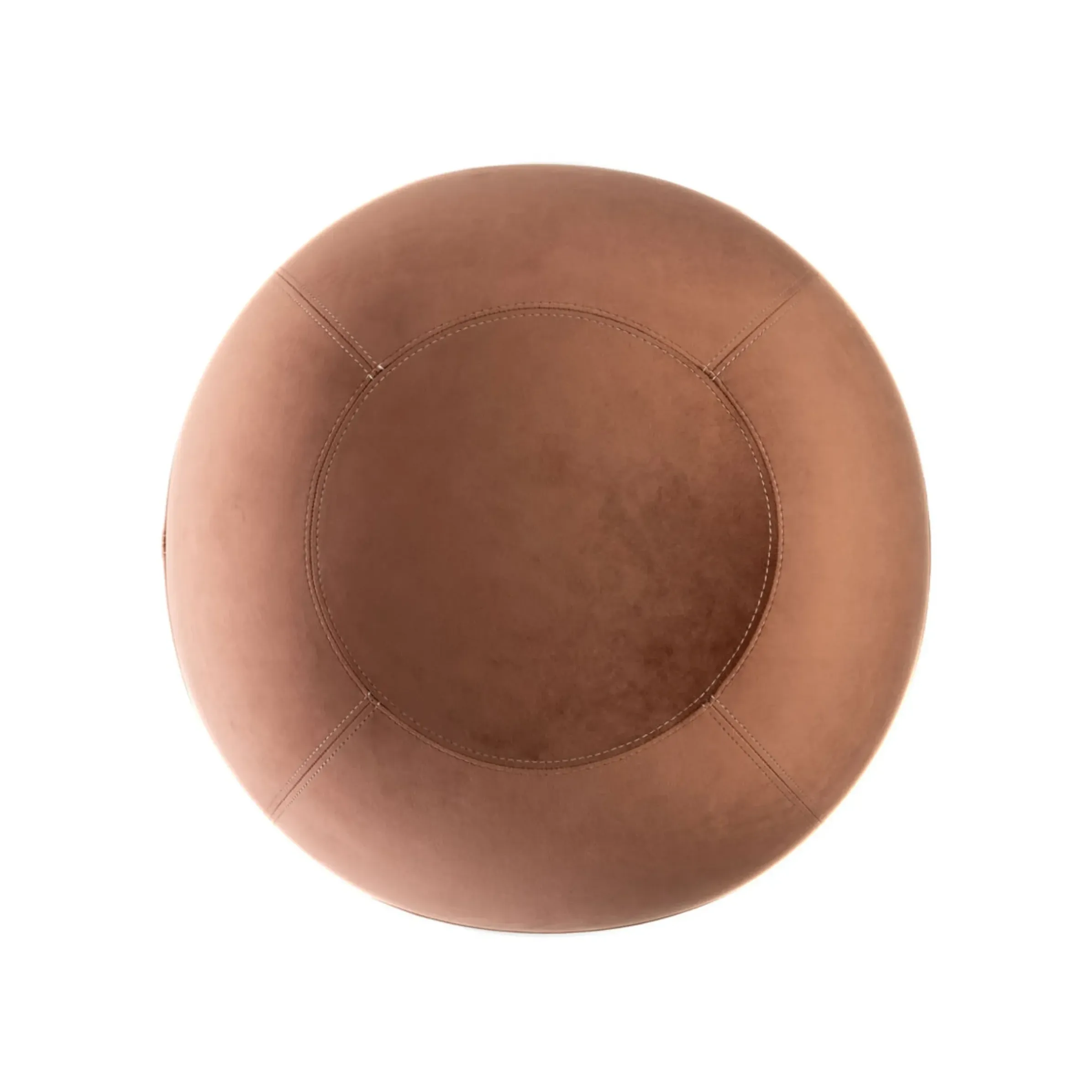 Siege Ergonomique Ballon Velvet Regular Tissu Rose Marron / Velours - O 55 Cm - Bloon Paris