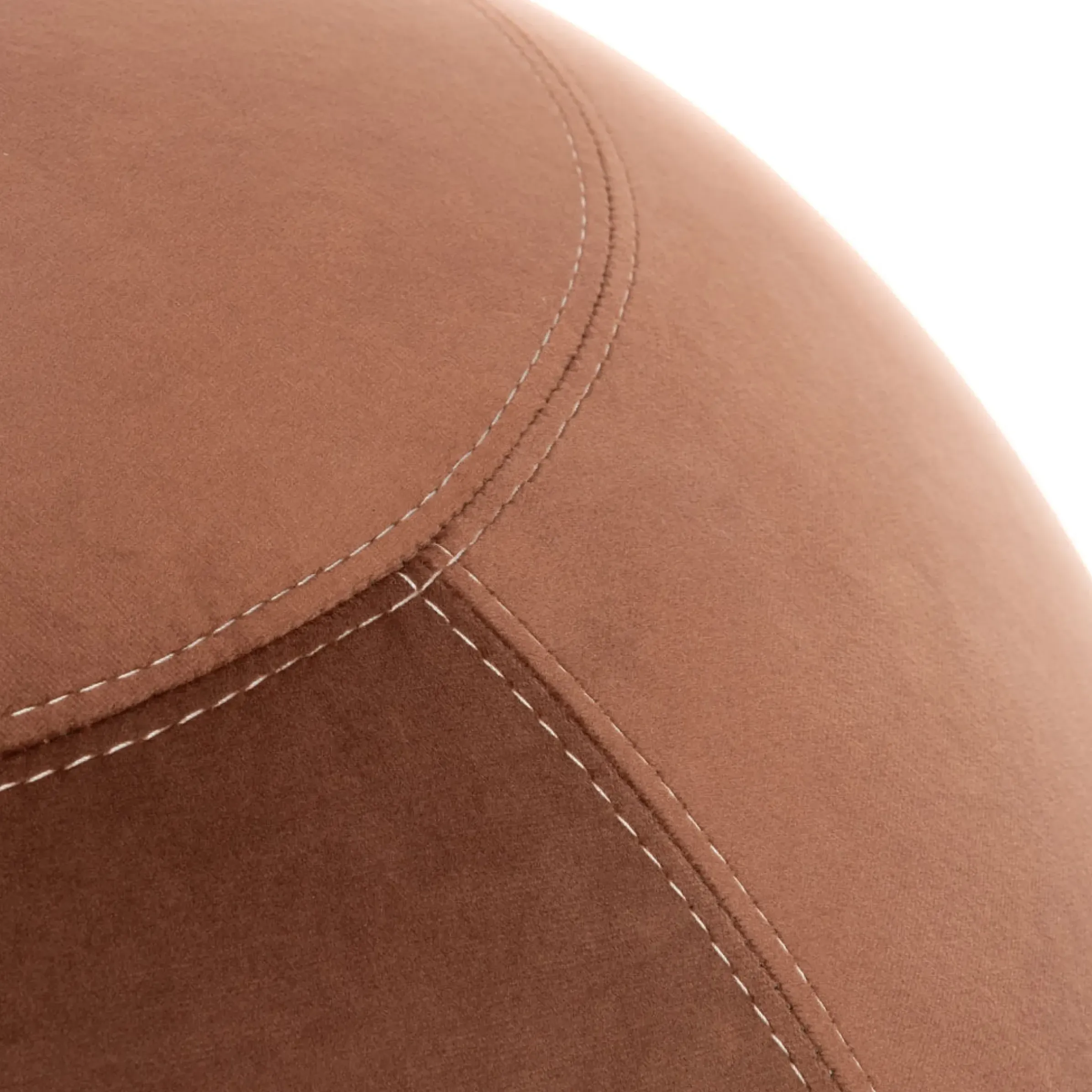Siege Ergonomique Ballon Velvet Regular Tissu Rose Marron / Velours - O 55 Cm - Bloon Paris