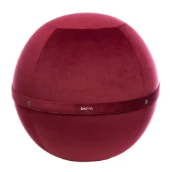 Siege Ergonomique Ballon Velvet Xl Tissu Rouge / Velours - O 65 Cm - Bloon Paris