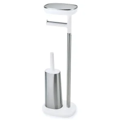 Support Papier Toilette Easystore Metal / Avec Brosse Flex Steel & Rangement - Joseph Joseph