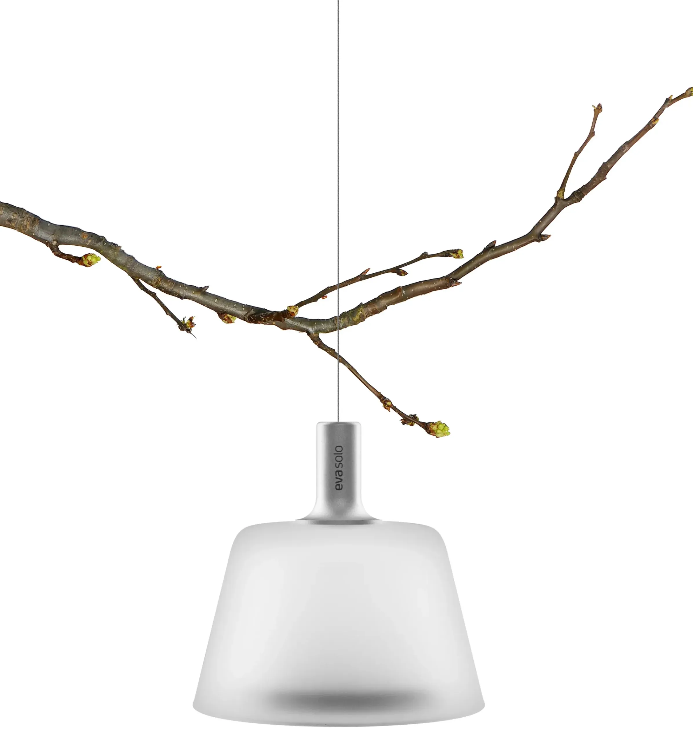 Suspension D'extérieur Sunlight Metal Verre Blanc Verre / Energie Solaire - O 13,2 Cm - Eva Solo