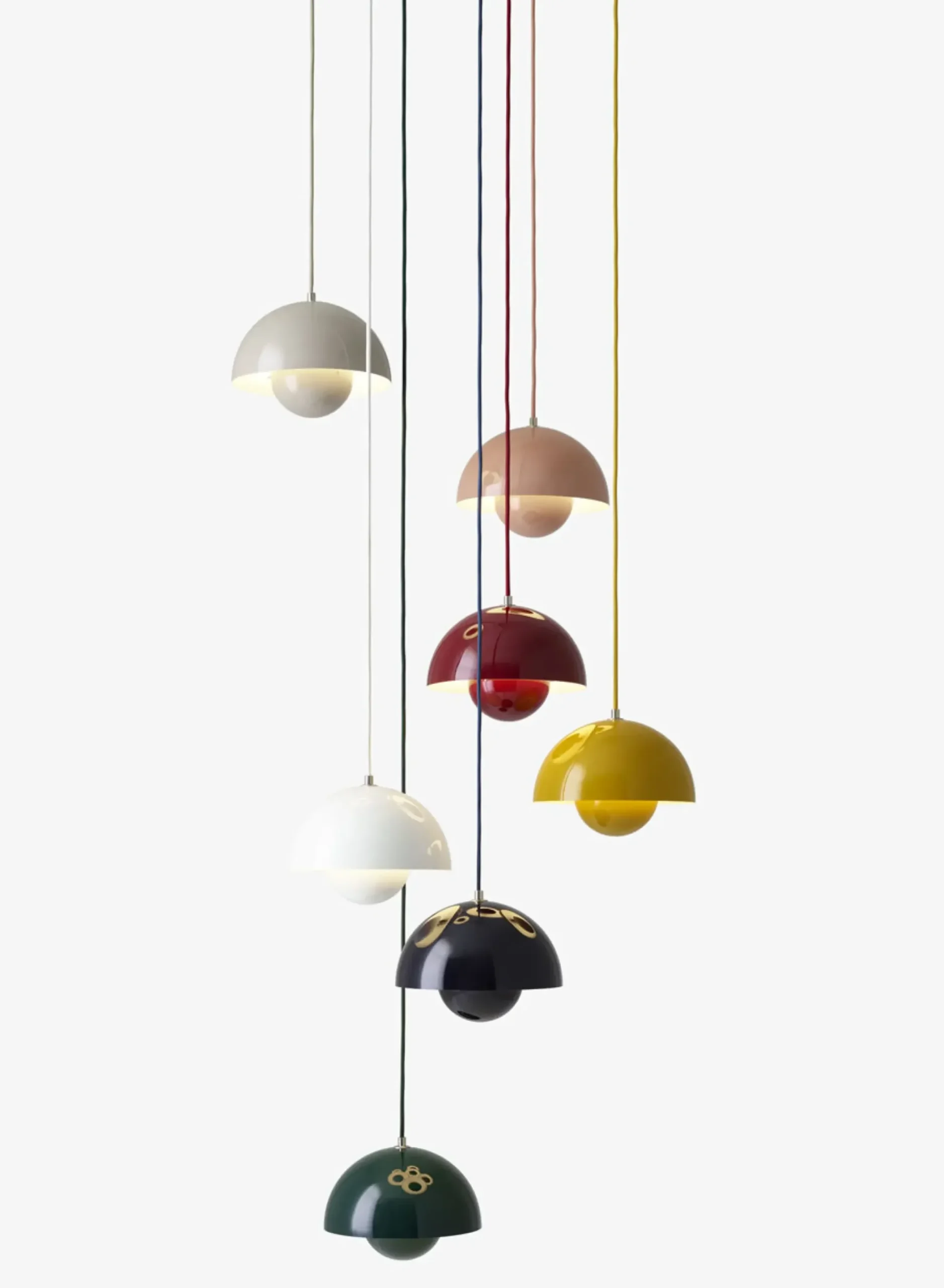 Suspension Flowerpot Vp1 Metal Blanc / O 23 Cm - By Verner Panton, 1969 - &Tradition