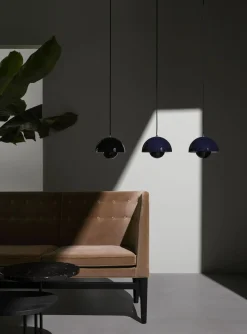 Suspension Flowerpot Vp1 Metal Blanc / O 23 Cm - By Verner Panton, 1969 - &Tradition