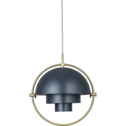 Suspension Multi-Lite Large Metal Bleu / O 36 Cm - Modulable & Orientable / Reedition 1972 - Gubi