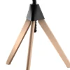 Table A Hauteur Reglable Topsy Plastique Noir Bois Naturel / O 60 - Magis